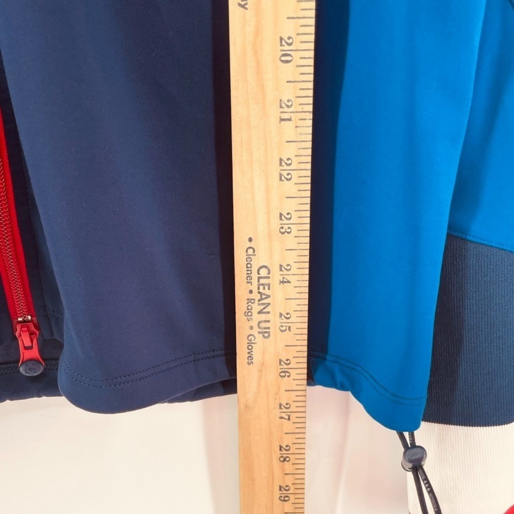 Greyson Sequoia Full Zip Jacket Blue S Logo Tennis Golf Retro Colorblock Preppy - Picture 5 of 14